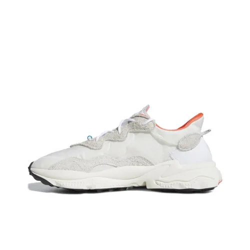Adidas Originals Ozweego Shock Absorbers Низкий Топ Спортивная Повседневная Обувь Унисекс Белый Оранжевый