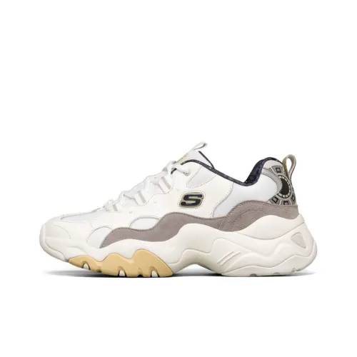 One Punch Man x Skechers D'LITES 3,0 3,0 One Punch Супермен Коллаборация Jenos Low Топ Повседневная обувь Мужская Белый Серый