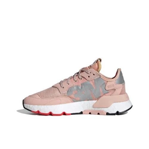 Adidas Originals Nite Jogger Низкий Топ Casual Женский Розовый