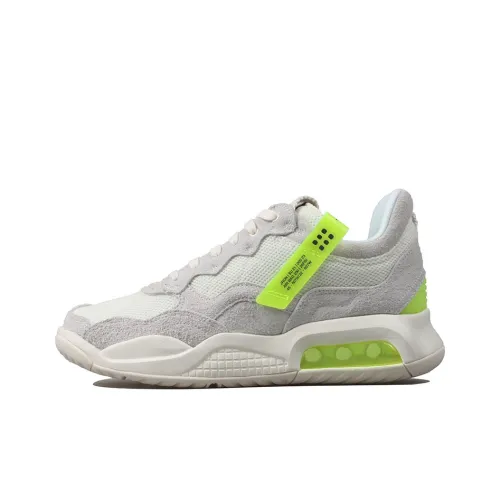 Джордан MA2 Амортизаторы Shock Absorbers Противоскользящие Устойчивые к истиранию Низкий Топ Повседневная обувь Мужская Серый Зеленый