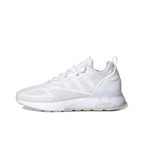 Adidas Originals ZX 2K Boost Slip-on Резистентный и Дышащий Низкий Топ Casual Унисекс Pure White