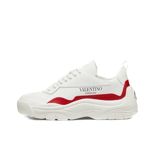 Valentino Gumboy Low Топ Повседневная обувь Женская Белая Красная