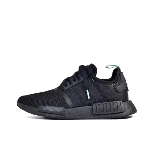 Adidas Originals NMD_R1 Mint Светящийся Противоскользящий Устойчивый к Износу Легкий Низкий Топ Повседневная Обувь Женская Черная