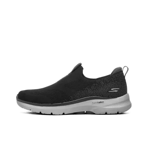 Skechers Go Walk 6 Low Топ Повседневная обувь Мужская Черная