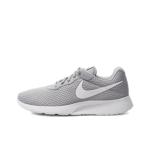 nike Tanjun Wolf GREY Anti-slip Lightweight Low Top Повседневная обувь Мужская Белый Серый