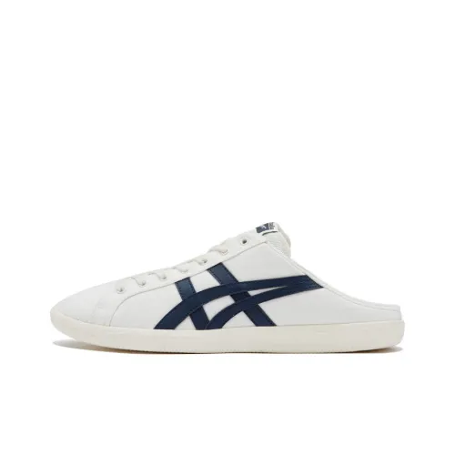 Onitsuka Tiger DD Trainer Sabot Устойчивый к истиранию Низкий Топ Casual Унисекс Бежевый Синий