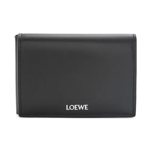 LOEWE Яркий Nappa Телячья кожа Кошелек Мужской Черный