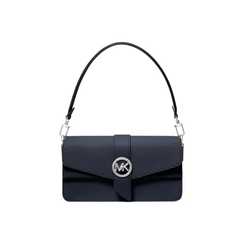 MICHAEL KORS Greenwich Saffiano Кожа Конверт Сумка Сумка через плечо Сумка для ноутбука Женская Морской синий