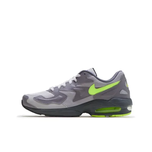 Nike Air Max 2 Light Gunsmoke Volt Low Top Casual Men's Gray Green Найк Эйр Макс 2 Свет Gunsmoke Вольт Низкий Топ Повседневный Мужской Серый Зеленый