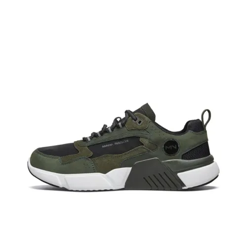 Skechers Блок Дышащий Низкий Топ Повседневная Обувь Мужская Оливково-Зеленая