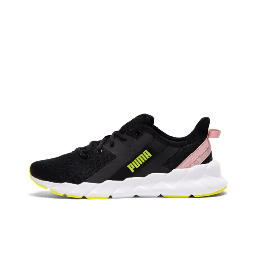 PUMA Weave Shift XT Low Топ Кэжуал Женский Черный Розовый