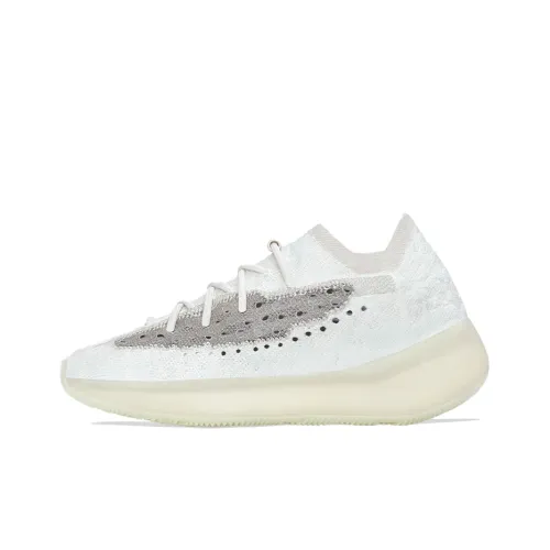 Adidas Originals Yeezy Boost 380 Устойчивый к истиранию MID Топ Повседневная обувь Унисекс Белый Серый