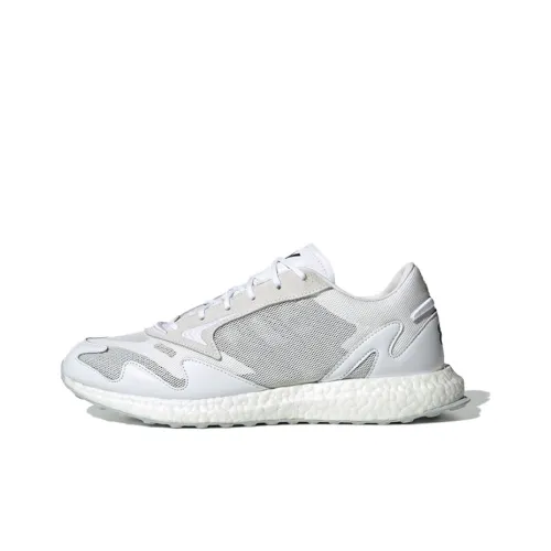 Y 3 Rhisu Run Low Топ Спортивная Повседневная Обувь Унисекс Серый Белый