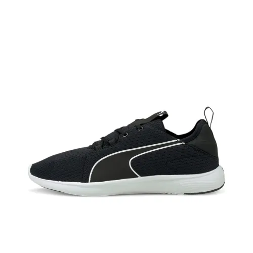 PUMA Softride Vital Repel Амортизация Устойчивый к истиранию Легкий Низкий Топ Casual Мужской Черный Белый