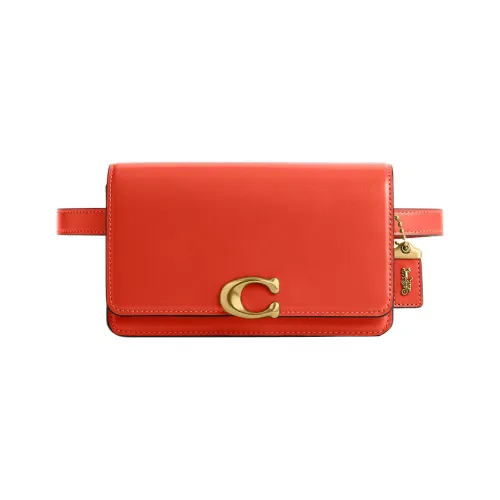 COACH Bandit Коровья кожа Сумка через плечо Слинг-сумка Сумка на пояс Маленькая Женская Апельсин
