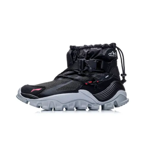 LINING Aurora Mountain Travel противоскользящий устойчивый к истиранию с термическим покрытием высокий топ повседневный мужской черный