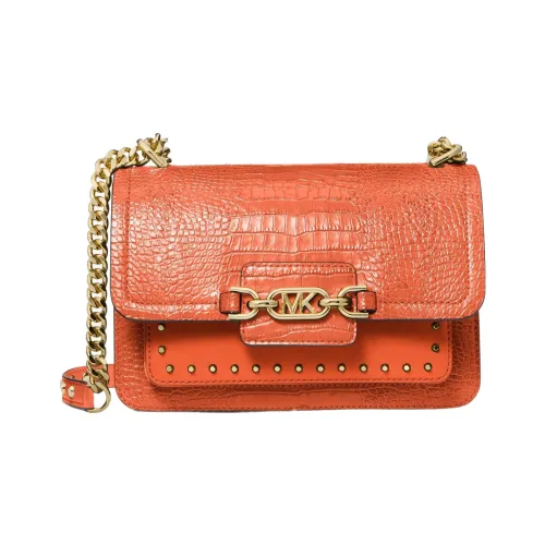 MICHAEL KORS Heather Кожа Конверт Сумка Сумка через плечо Сумка на плечо Женская Оранжевая
