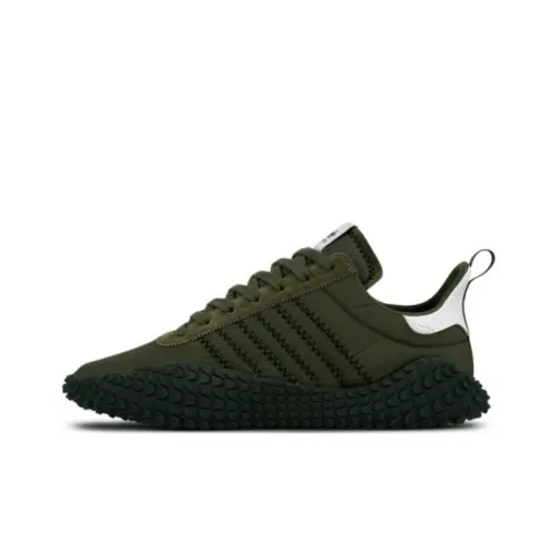 Adidas Originals Kamanda Шокаблоки Slip-resistant Низкий Топ Повседневная обувь Унисекс Оливково-зеленый