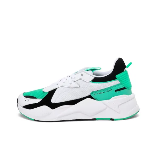PUMA RS X Reinvention TRAINERS Низкий Топ Повседневная Обувь Унисекс Белый Зеленый