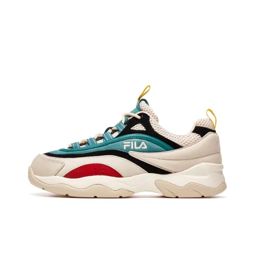 FILA FUSION Ray Low Топ Кэжуал Мужской Зеленый Белый Красный