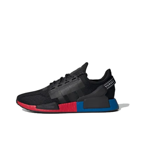 Adidas Originals NMD_R1 V2 Амортизация Противоскользящий Легкий Низкий Топ Повседневная Обувь Унисекс Черный Синий Красный