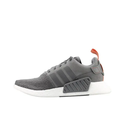 Adidas Originals NMD_R2 GREY FIVE Future Harvest Non Slip Lightweight Low Top Повседневная обувь Unisex Серый