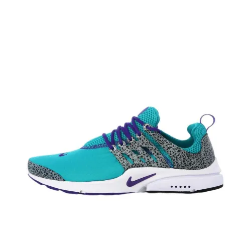 Nike Air Presto Бирюзовый Safari Slip Resistant Abrasion Resistant Низкий Топ Casual Мужской Серый Синий