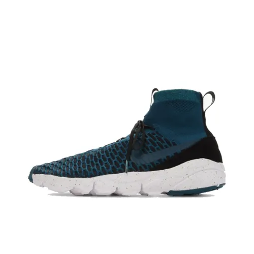 nike Footscape Magista Air Midnight Turquoise Xia Lu Bu Non Slip Lightweight High Top Casual Men's Midnight Blue nike Footscape Magista Air Полночь Бирюзовый Xia Lu Bu Нескользящий Легкий Высокий Топ Повседневная обувь Мужская Ночной Синий