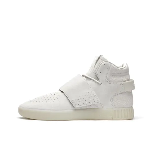 Adidas Originals Tubular Invader Strap Шокабойеры Противоскользящий MID Топ Кэжуал Мужской Экрю