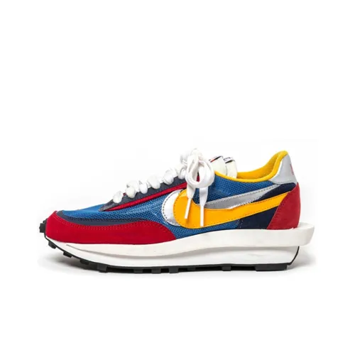 Sacai совместный бренд x Nike LDWaffle Low Топ Повседневная обувь Унисекс Красный синий