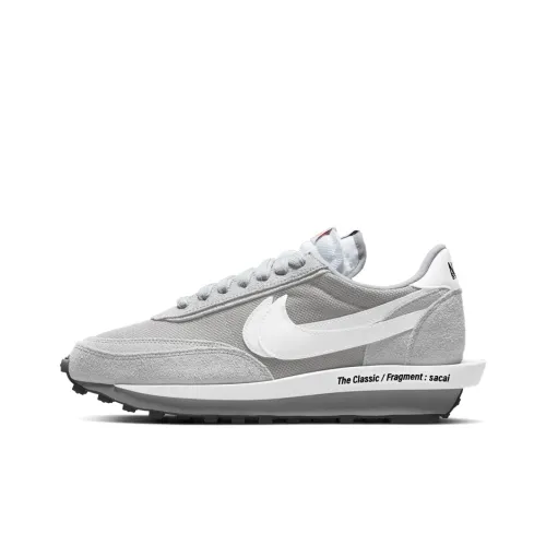Fragment Design X Sacai x Nike LDWaffle Low Топ Повседневная обувь Унисекс Серый Белый