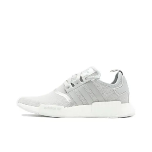 Adidas Originals NMD_R1 Серебряный Металл Противоскользящий Устойчивый к Износу Дышащий Низкий Топ Casual Женский Серый
