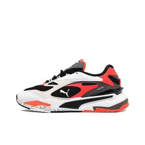 PUMA RS Fast Low Топ Повседневная обувь Мужская Белый Оранжевый Серый