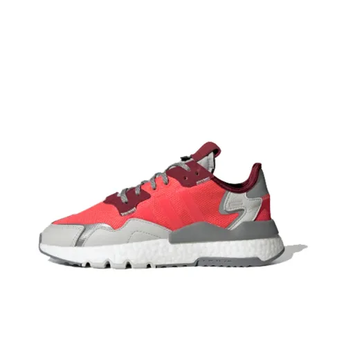 Adidas Originals Nite Jogger Slip-resistant Low Top Повседневная обувь Женская Красная Серый