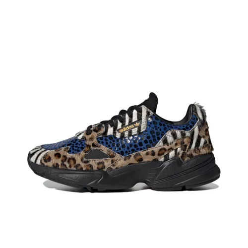 Adidas Originals Falcon Shock Absorbers Slip-resistant Low Top Casual Women's Blue Adidas Originals Falcon Шокабсорберы Противоскользящий Низкий Топ Повседневный Женский Синий