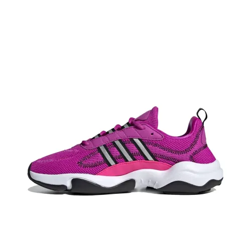 Adidas Originals Haiwee Shock Absorbers Slip-resistant Low Top Casual Shoes Pink Silver Black Adidas Originals Haiwee Shock Absorbers Низкий топ повседневная обувь противоскользящий розовый серебряный черный