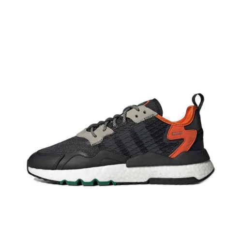 Adidas Originals Nite Jogger Амортизация Дышащий И Прочный Дизайн Низкий Топ Кэжуал Унисекс Черный и Оранжевый