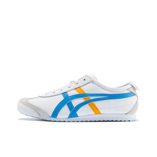 Onitsuka Tiger Mexico 66 Амортизирующие Ускользание Устойчивые к износу Низкий Топ Спортивная Повседневная Обувь Унисекс Церулеан