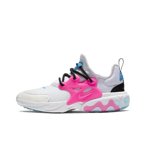 Nike React Presto Non Slip Легкий Низкий Топ Кэжуал Женский Розовый Белый