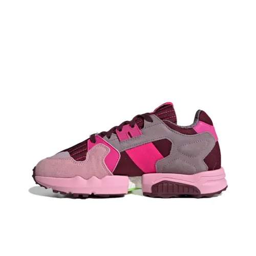 Adidas Originals ZX Torsion Slip-Resistant Низкий Топ Повседневная Обувь Женская Розовая Серый