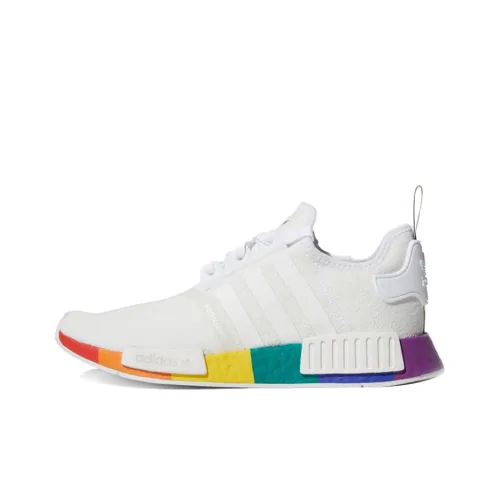 Adidas Originals NMD_R1 Pride Slip-on Устойчивый к истиранию Низкий Топ Casual Унисекс Белый Радужный