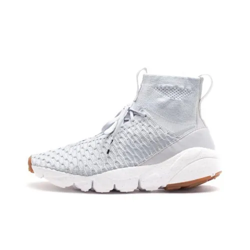 Nike Footscape Magista GREY Белый Slip-resistant Abrasion-resistant High Top Casual Men's White Найк Футскейп Магистра ГРЕЙ Белый Противоскользящий Устойчивый к истиранию Высокий Топ Повседневный Мужской Белый