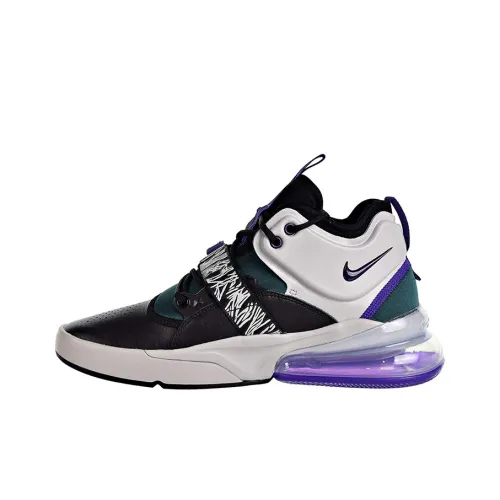 Nike Air FORCE 270 Амортизаторы Shock Absorbers противоскользящий MID топ повседневная обувь женские черный фиолетовый