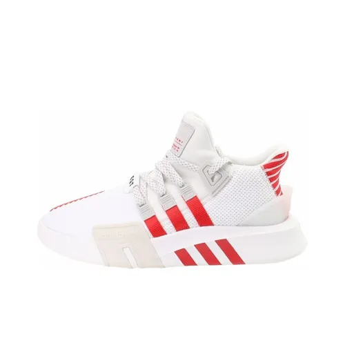 Adidas Originals Eqt Bask Adv Slip Resistant Abrasion Resistant Дышащий Низкий Топ Casual Унисекс Белый Красный Серый