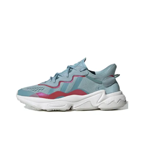 Adidas Originals Ozweego Shock Absorbers Низкий Топ Кэжуал Женские Сине-зеленый