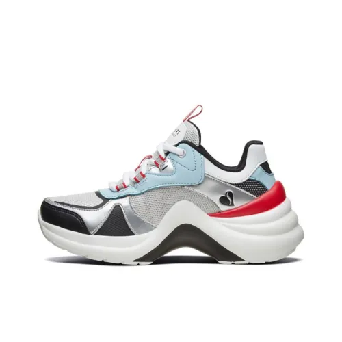 Skechers Низкий Топ Повседневная Обувь Женская Белая Красная