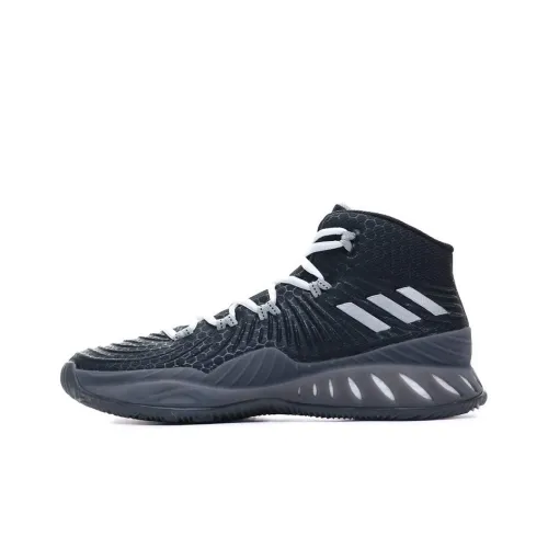 Adidas Crazy Explosive 2017 Черный GREY Противоскользящий Устойчивый к истиранию MID Топ Повседневный Мужской Черный Серый
