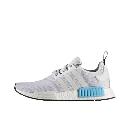 Adidas Originals NMD_R1 Bright Cyan Non Slip Lightweight Low Top Casual Unisex Blue White