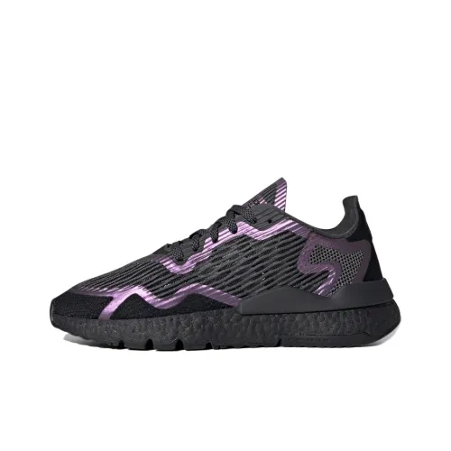 Adidas Originals Nite Jogger Шокабойеры Противоскользящие Устойчивые к истиранию Низкий Топ Повседневная Обувь Унисекс Лазерный Фиолетовый