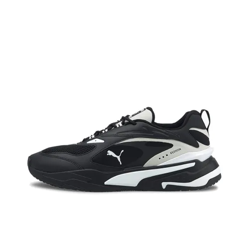 PUMA RS Fast TRAINERS Низкий Топ Повседневная Обувь Унисекс Черный Белый